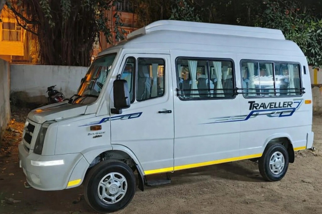 Force Traveller white minibus